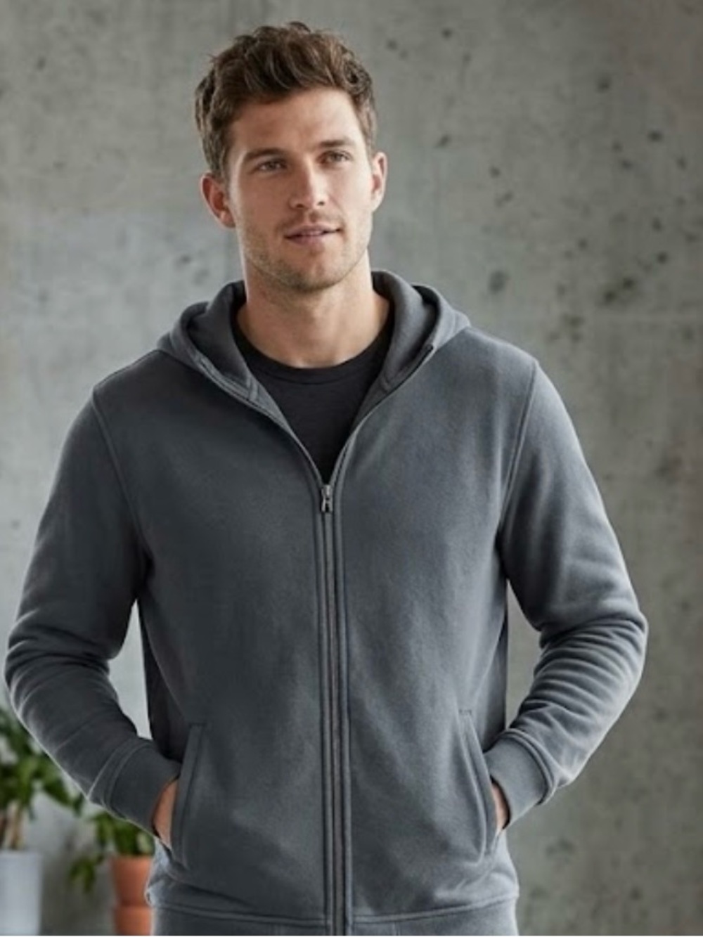 Kirkland Men's  Zip-Up Hooded Sweater Size Small